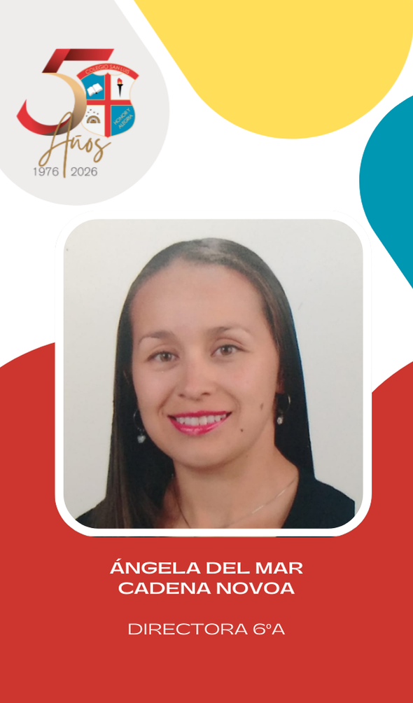 Ángela del Mar Cadena Novoa, integrante de bachillerato del Colegio San Luis