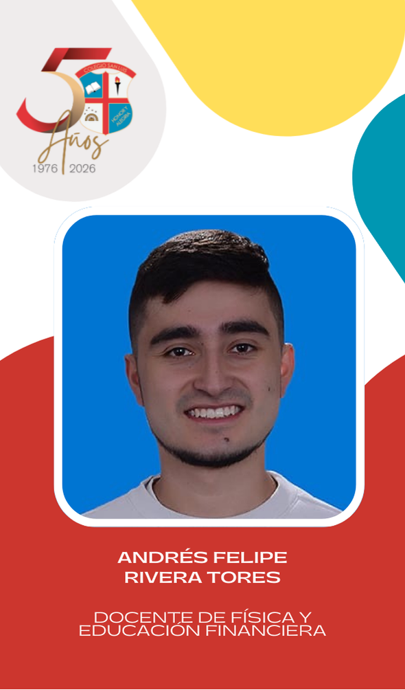 Andrés Felipe Rivera Torres, integrante de bachillerato del Colegio San Luis