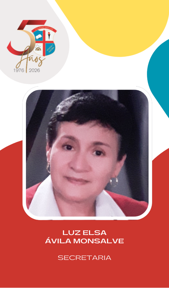 Luz Elsa Ávila Monsalve, integrante de directivos y administrativos del Colegio San Luis